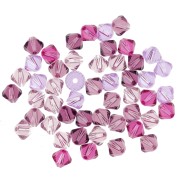 Mix de Toupies en cristal PureCrystal 5328 4 mm Purple x50|raw }}