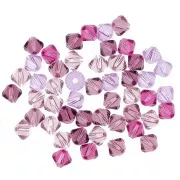 Mix de Toupies en cristal PureCrystal 5328 4 mm Purple x50