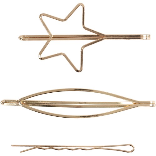 Accesorios para el pelo - Dorado x3