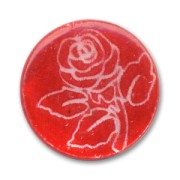 Tejos redondos de nácar 20 mm Rojo x4