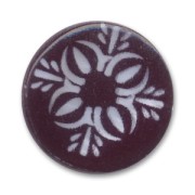 Tejos redondos de nácar 20 mm Negro x4|raw }}