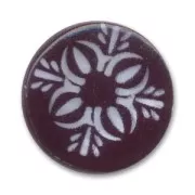 Tejos redondos de nácar 20 mm Negro x4