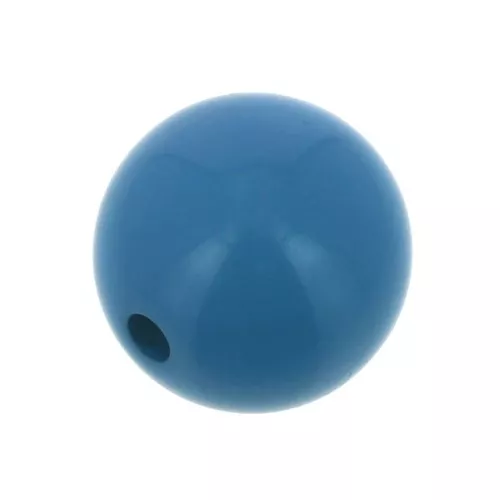 Cuenta de resina Opaco 14 mm - Azul Lapis x1