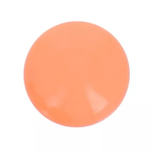 Cabujón de resina opaco 12 mm - Coral x1