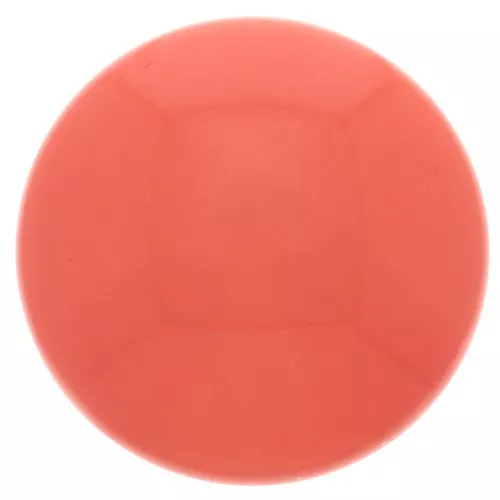 Cabujón de resina opaco 14 mm - Rojo coral x1