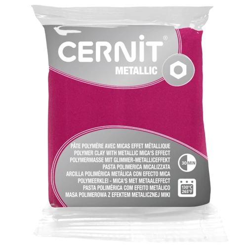 Pasta arcilla polimérica Cernit Metallic Magenta 56gr (n°460)
