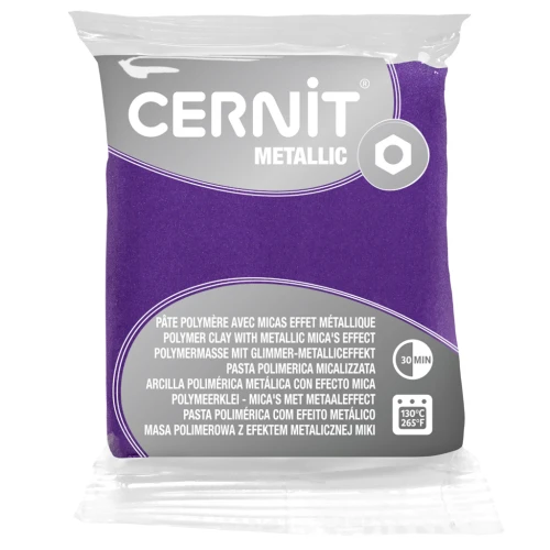 Pasta arcilla polimérica Cernit Metallic Morado 56gr (n°900)