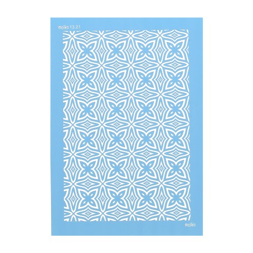 Silk Screen Moiko para arcilla polimérica 74x105 mm - Aborigene simple 13.21