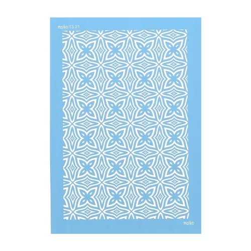 Silk Screen Moiko para arcilla polimérica 74x105 mm - Aborigene simple 13.21