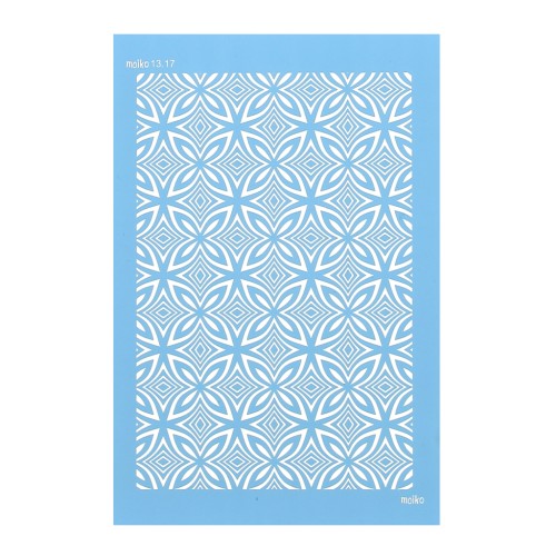 Silk Screen Moiko para arcilla polimérica 74x105 mm - Pequeño caleidoscopio 13.17