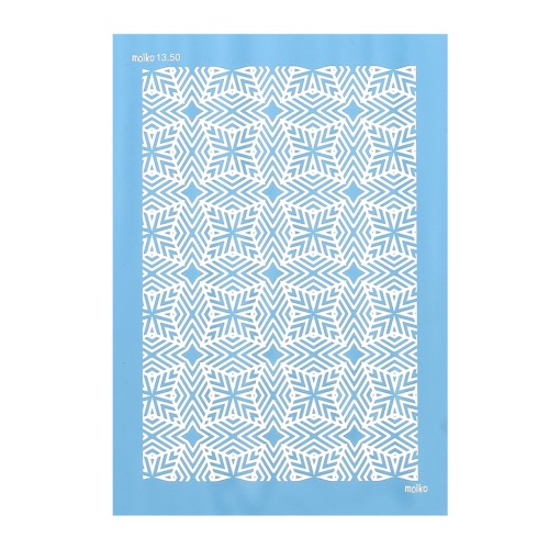 Silk Screen Moiko para arcilla polimérica 74x105 mm - Kaléidoscope 13.50