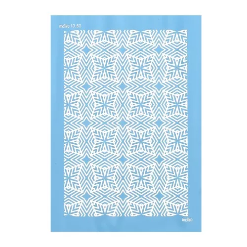 Silk Screen Moiko para arcilla polimérica 74x105 mm - Kaléidoscope 13.50