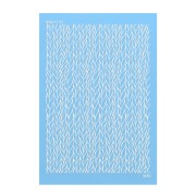 Silk Screen Moiko para arcilla polimérica 74x105 mm - Estampado Trenzado 12.32