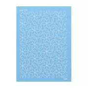Silk Screen Moiko para arcilla polimérica 74x105 mm - flores caladas 12.36