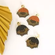 Silk Screen Moiko para arcilla polimérica 74x105 mm - Triangulo complejo 12.46