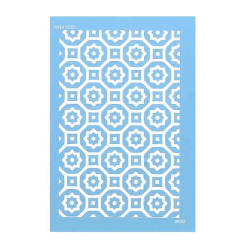 Silk Screen Moiko para arcilla polimérica 74x105 mm - Cemento 12.53