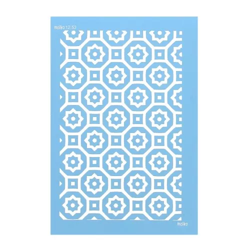Silk Screen Moiko para arcilla polimérica 74x105 mm - Cemento 12.53