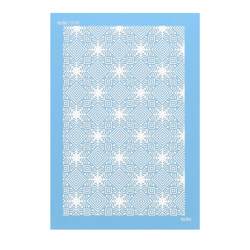 Silk Screen Moiko para arcilla polimérica 74x105 mm - Estampado Rombos 13.00