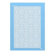 Silk Screen Moiko para arcilla polimérica 74x105 mm - Triangulos y Cheurones 12.50