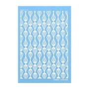 Silk Screen Moiko para arcilla polimérica 74x105 mm - Concha Cornic Car