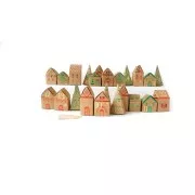 Calendario de adviento para hacer DIY - Village Kraft - Metalizado x1
