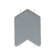 Cuenta de zamac estampado resina forme flecha 11x8 mm - Gris x1