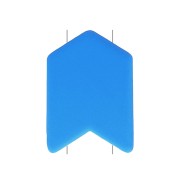 Cuenta de zamac estampado resina forme flecha 11x8 mm - Azul x1|raw }}