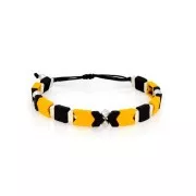 Cuenta de zamac estampado resina forme flecha 11x8 mm - Mostaza x1