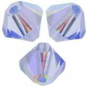 Light Sapphire - Toupies en cristal PureCrystal 5328 4 mm Light Sapphire AB x50 Toupies en cristal PureCrystal 5328 4 mm Light Sapphire AB x50