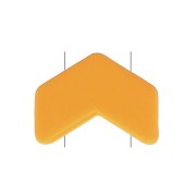 Cuenta de zamac estampado resina Chevron Beads 6x8 mm - Mostaza x1|raw }}