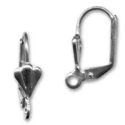 Ganchos cerrados flor de lis 17 mm black nickel x4