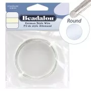 Hilo de cobre redondo de 0,51 mm - German Style Wire - Plateado x 12 m
