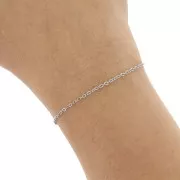 Cadena eslabón Forçat aplanadas 1.7 mm de Acero inox 304L x1m