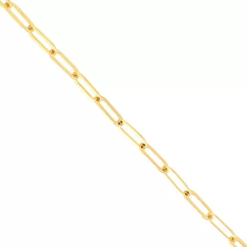 Cadena eslabón rectangular 4.5 mm de latón - Dorado x1m