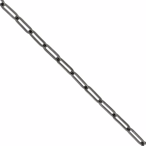 Cadena eslabón rectangular 4.5 mm de latón - Gunmetal x1m