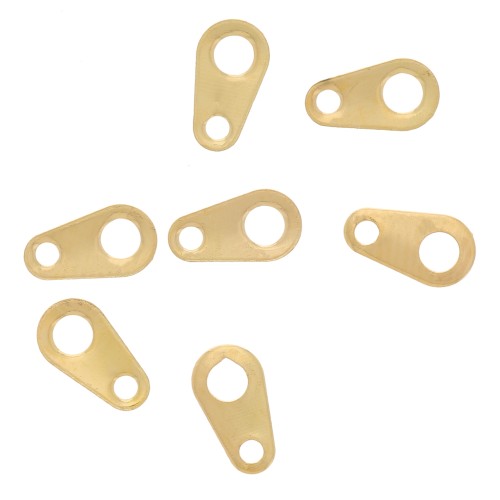 Enganches ovalados 6x3 mm dorado x144