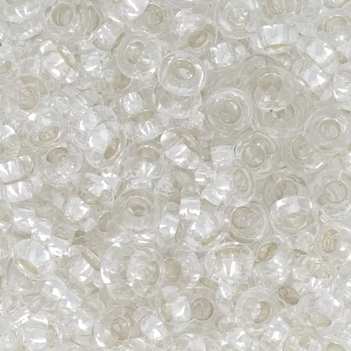 Rocalla Toho Demi Round 6/0 TO6RPF21 - Silver Lined Crystal Permanent Finish x5g