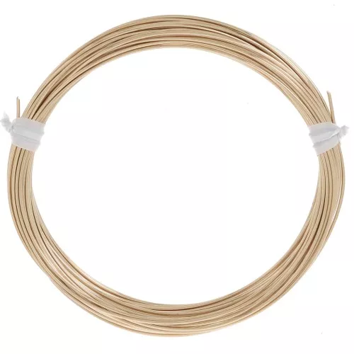 Alambre duro redondo de 0,8 mm relleno de oro x7,5 m