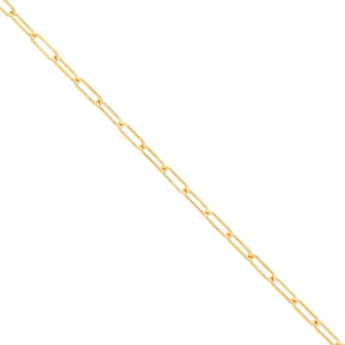 Cadena eslabón rectangular 3 mm Gold filled x20cm