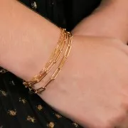 Cadena eslabón rectangular 3.7 mm Gold filled x20cm