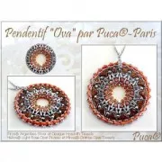 Cuentas de cristal Piros® de Puca® 2x5 mm Metallic Mat Green Spotted x10g