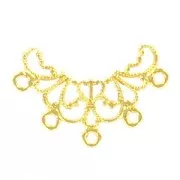 Estampa entrepieza 27x20 mm dorado con oro fino x1