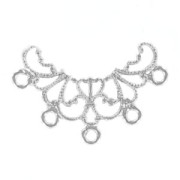 Estampa entrepieza 27x20 mm plateado  x1|raw }}