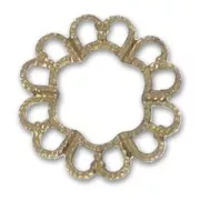 Estampa redonda 19 mm bronce x1