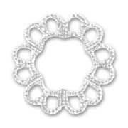 Estampa redonda 19 mm plateado  x1|raw }}