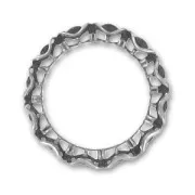 Aro filigrana 23 mm plateado antiguo x1