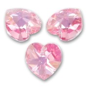Corazón PureCrystal 6228 14,4x14 mm Light Rose AB x1|raw }}