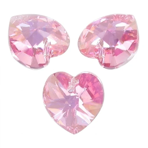 Corazón PureCrystal 6228 14,4x14 mm Light Rose AB x1