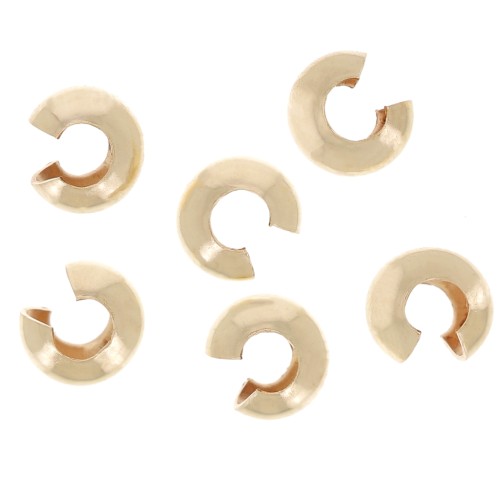 Tapachafas 4 mm de Gold Filled x10