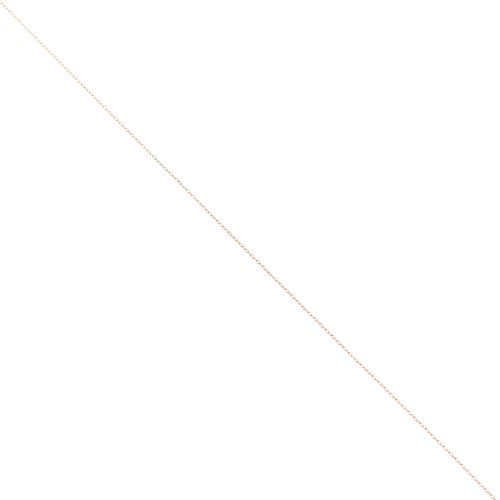 Cadena fina eslabón Rectangular0.45 mm - Acero inoxidable Dorado 316L x50cm